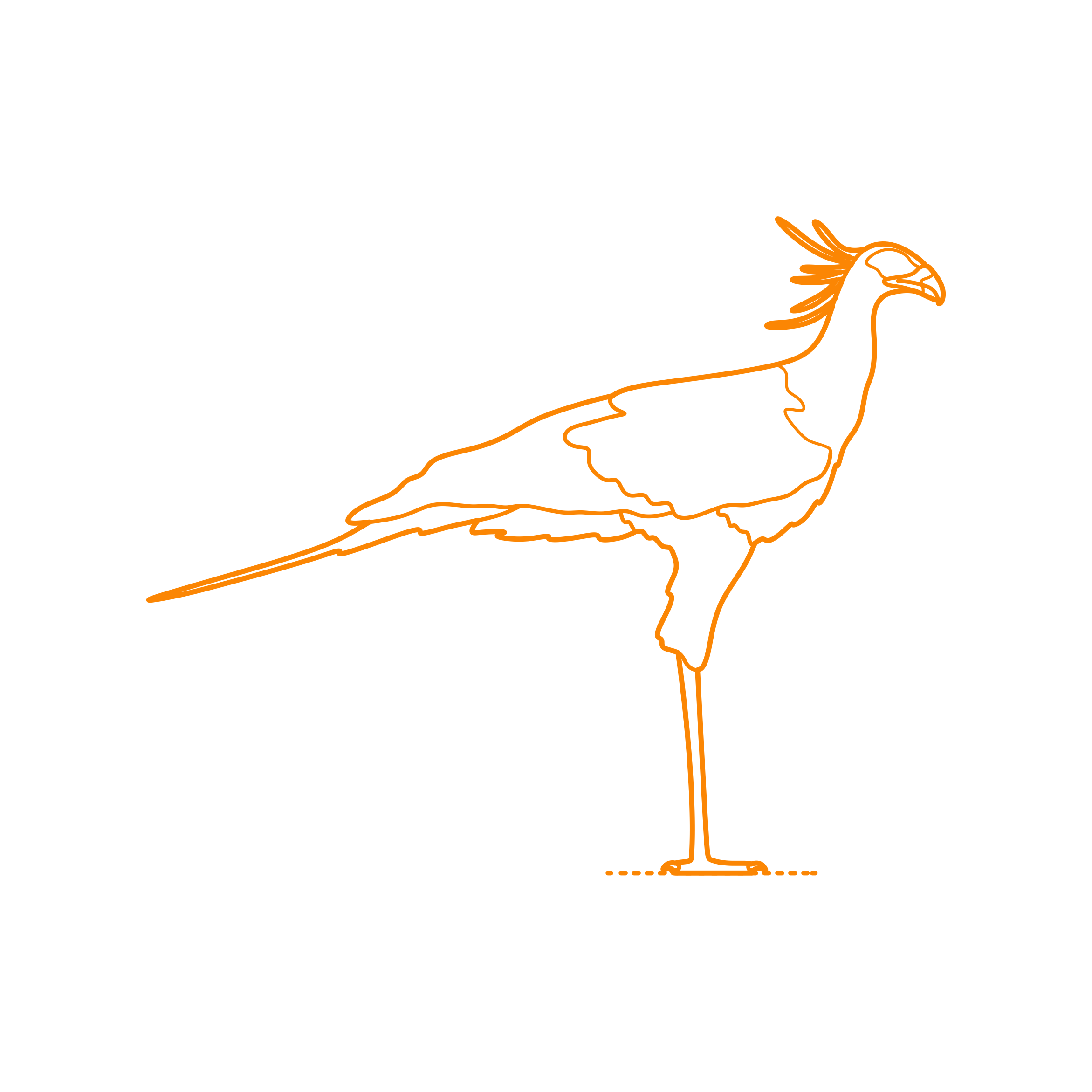 Animals Birds Of Prey Secretary Bird Silhouette Cutting Svg Files Free Vectors